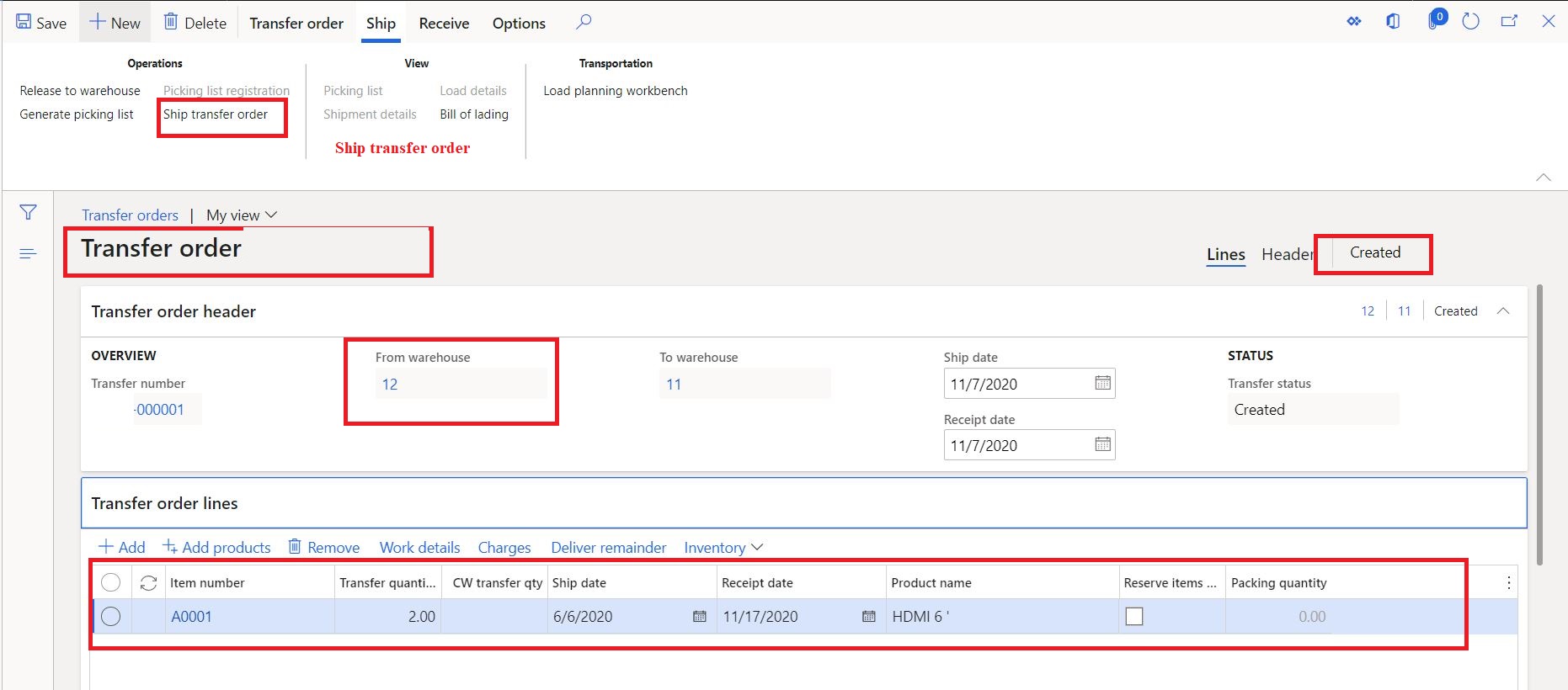 Transfer Order Cancellation (New feature) in Microsoft Dynamics 365