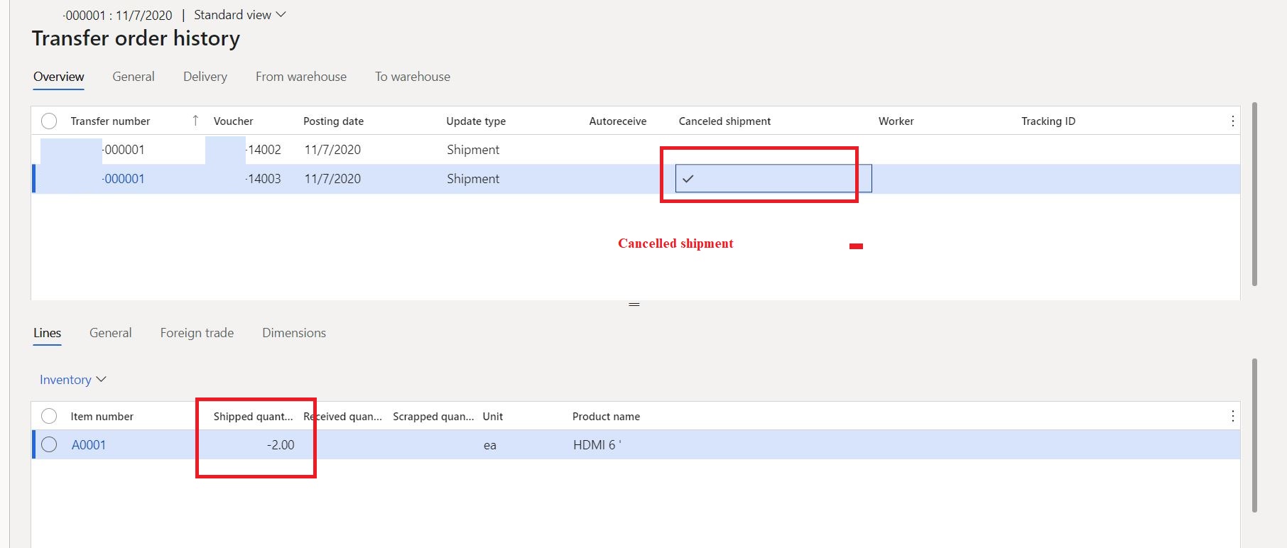 Transfer Order Cancellation (New feature) in Microsoft Dynamics 365